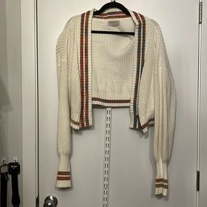 Urban Outfitters Cropped Collegiate Cardigan